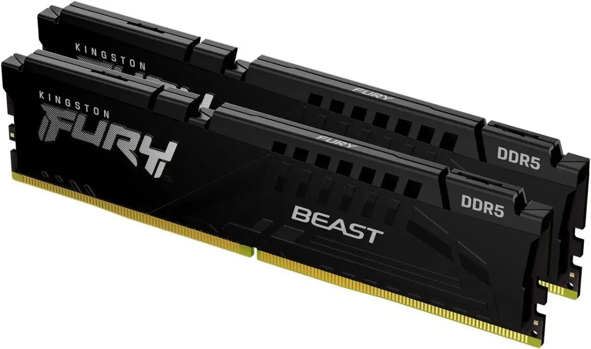 זיכרון לנייח – Kingston Fury Beast DDR5 32GB 2x16GB 6000MHz CL36 EXPO/XMP 3.0 – צבע שחור