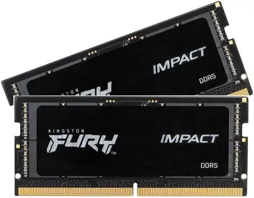 זיכרון לנייד – Kingston FURY Impact DDR5 32GB 2x16GB 6000MHz CL38 SODIMM – צבע שחור