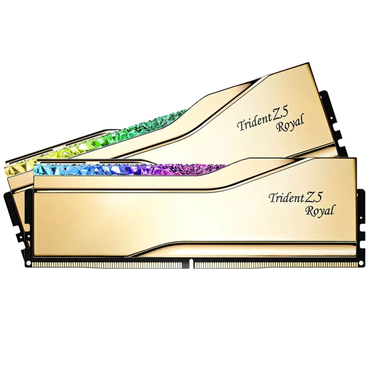 זיכרון לנייח – G.Skill Trident Z5 Royal DDR5 64GB 2x32GB 6000MHz CL28 XMP 3.0 – צבע זהב