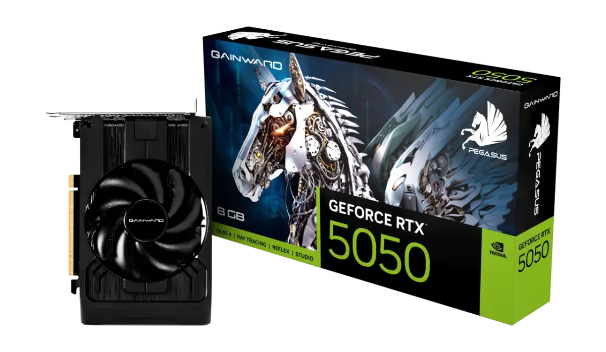 כרטיס מסך – Gainward GeForce RTX 5050 Pegasus 8GB – צבע שחור