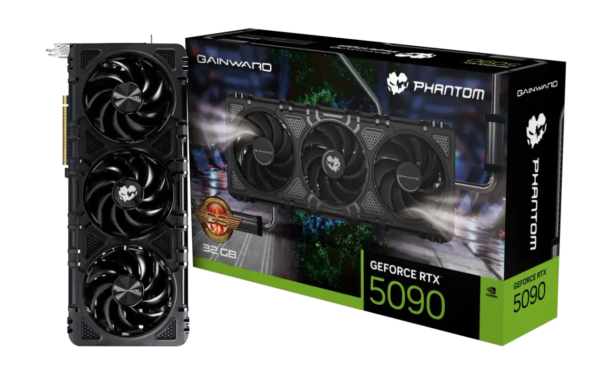 כרטיס מסך – Gainward GeForce RTX 5090 Phantom GS 32GB – צבע שחור