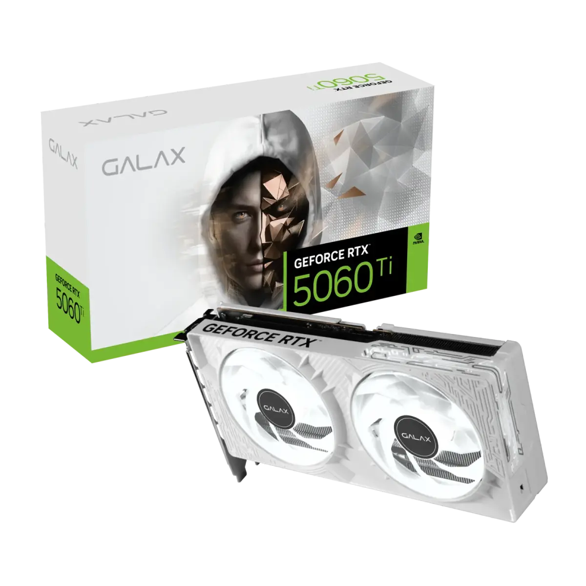 כרטיס מסך – Galax GeForce RTX 5060 Ti 1-Click OC 8GB – צבע לבן