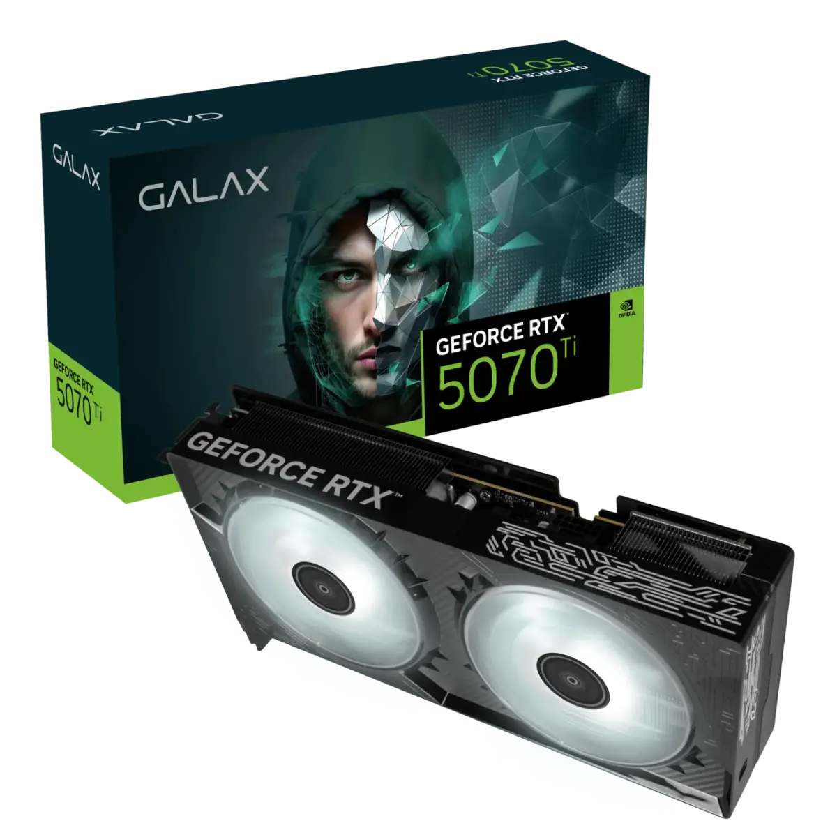 כרטיס מסך – Galax GeForce RTX 5070 Ti 1-Click OC 2X 16GB – צבע שחור