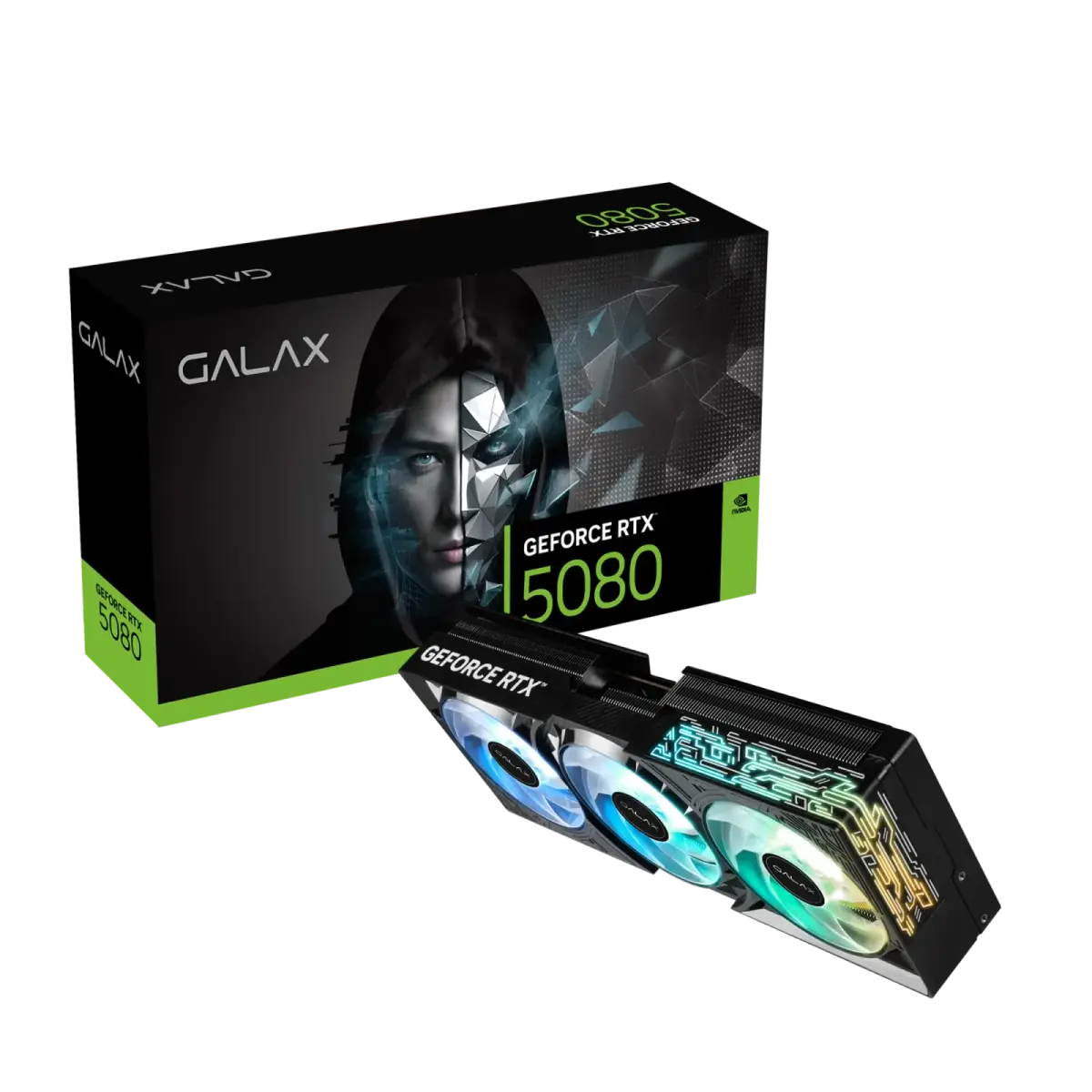 כרטיס מסך – Galax GeForce RTX 5080 1-Click OC 16GB – צבע שחור