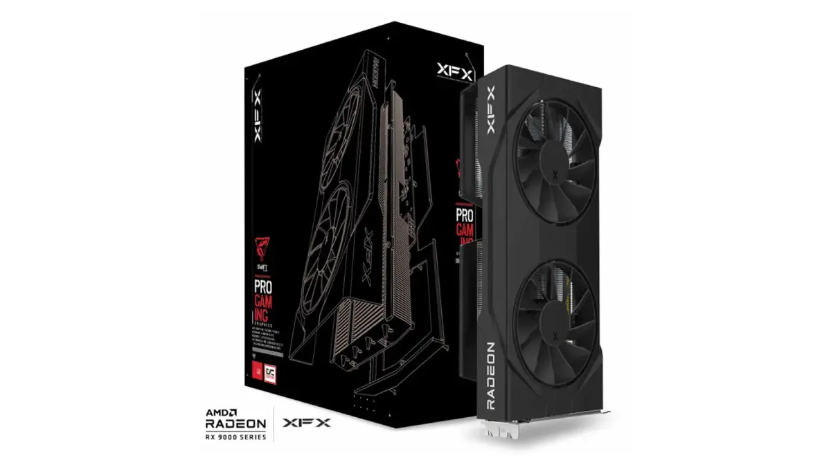 כרטיס מסך – XFX Swift Radeon RX 9060 XT OC Gaming Edition 16GB – צבע שחור