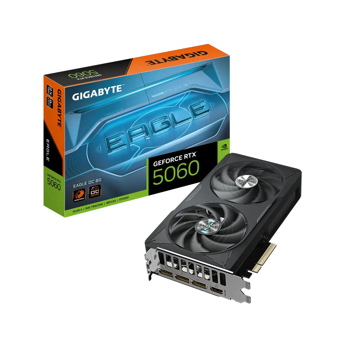 כרטיס מסך – Gigabyte GeForce RTX 5060 Eagle OC 8GB – צבע שחור