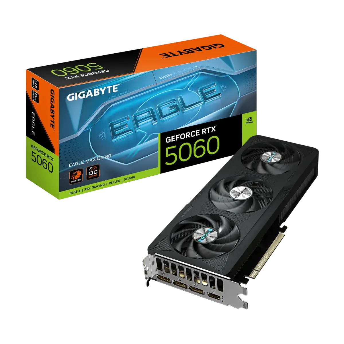 כרטיס מסך – Gigabyte GeForce RTX 5060 Eagle MAX OC 8GB – צבע שחור