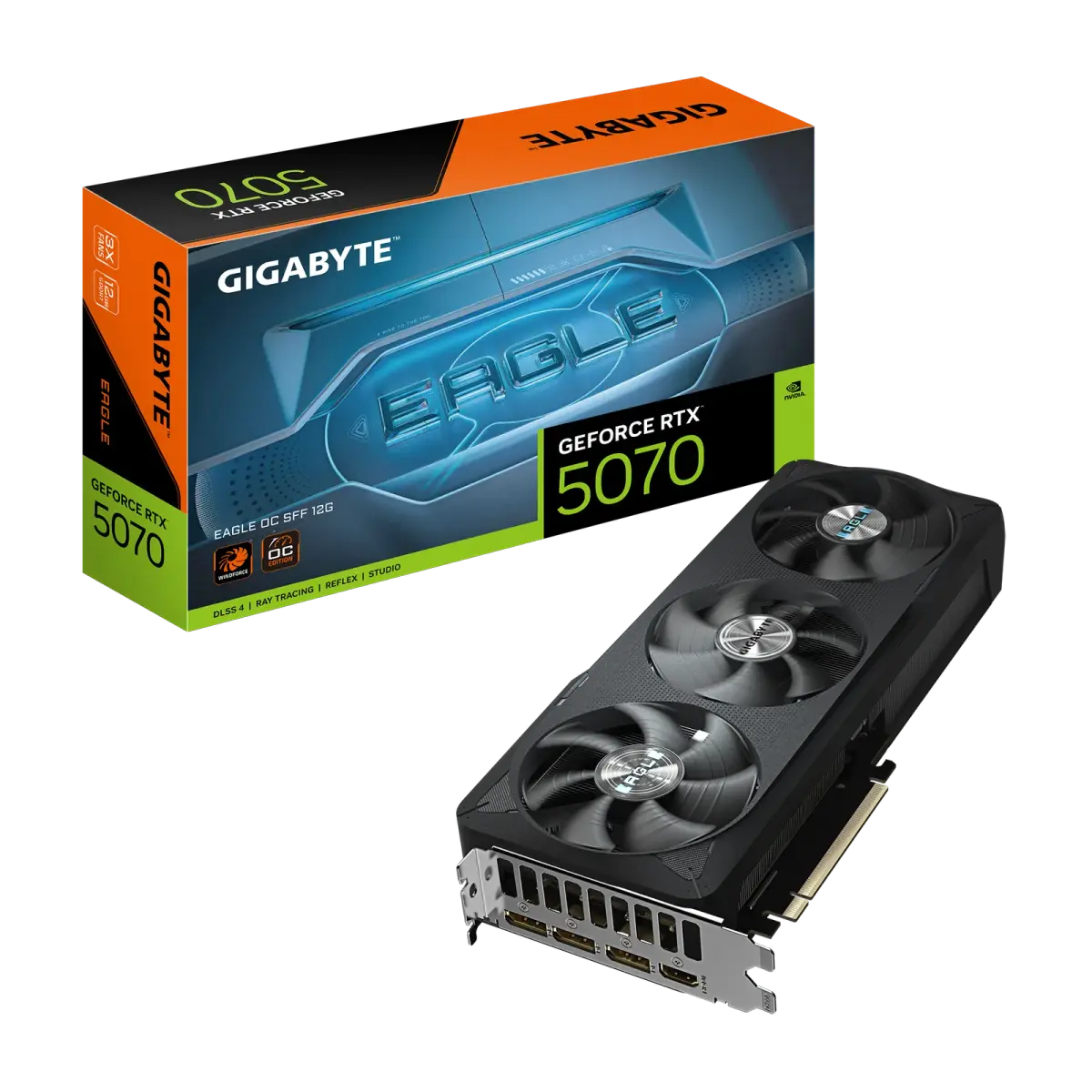כרטיס מסך – Gigabyte GeForce RTX 5070 Eagle OC SFF 12GB – צבע שחור