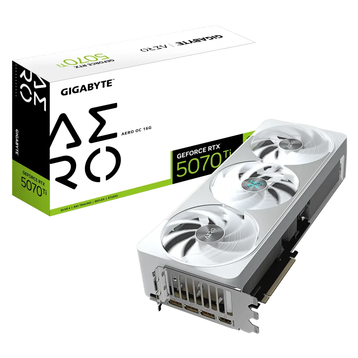 כרטיס מסך – Gigabyte GeForce RTX 5070 Ti Aero OC 16GB – צבע לבן