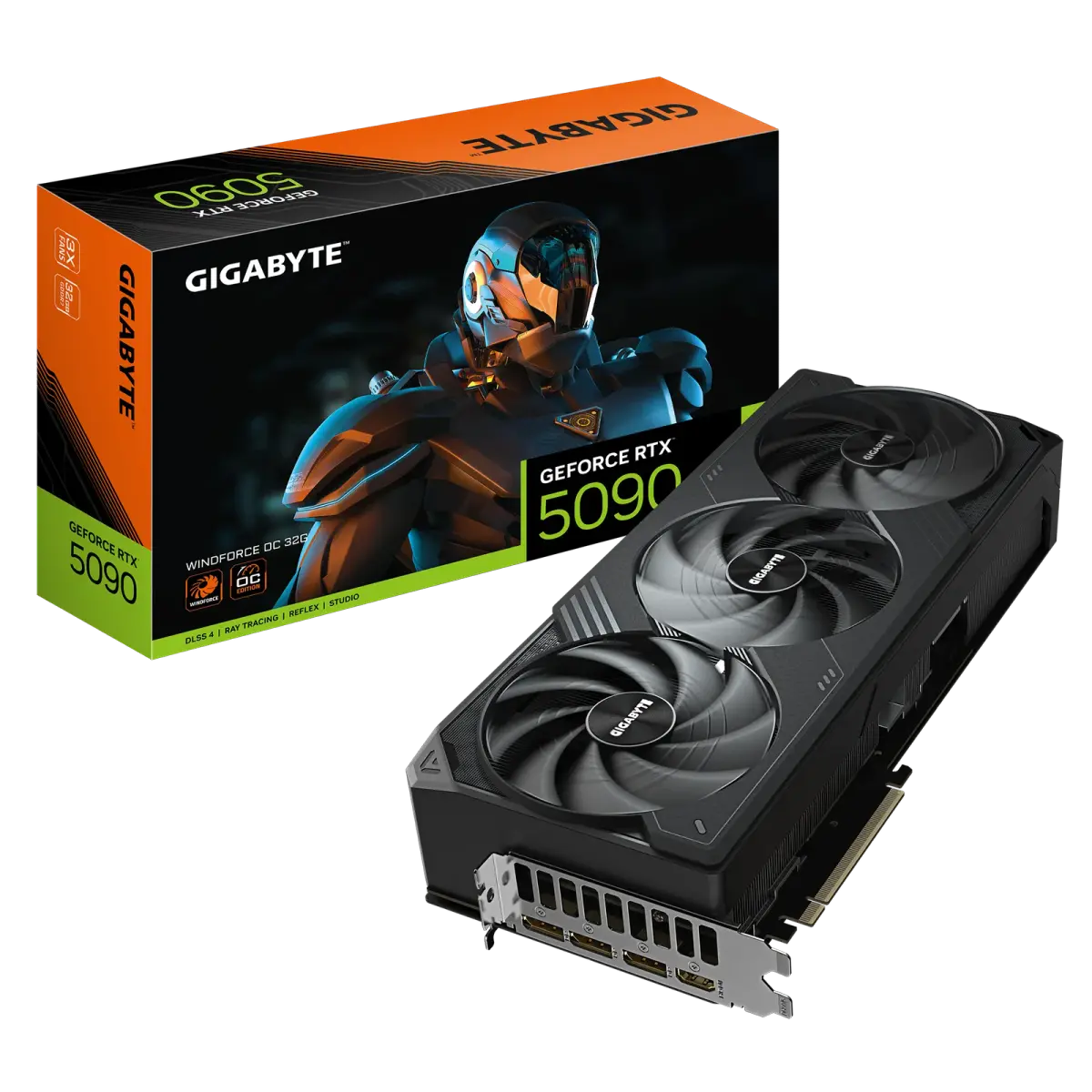 כרטיס מסך – Gigabyte GeForce RTX 5090 WindForce 3 OC 32GB – צבע שחור