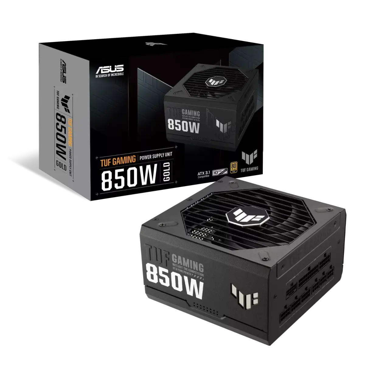 ספק כוח מודולרי – ASUS TUF Gaming 850W (ATX 3.1) 80+ Gold – צבע שחור