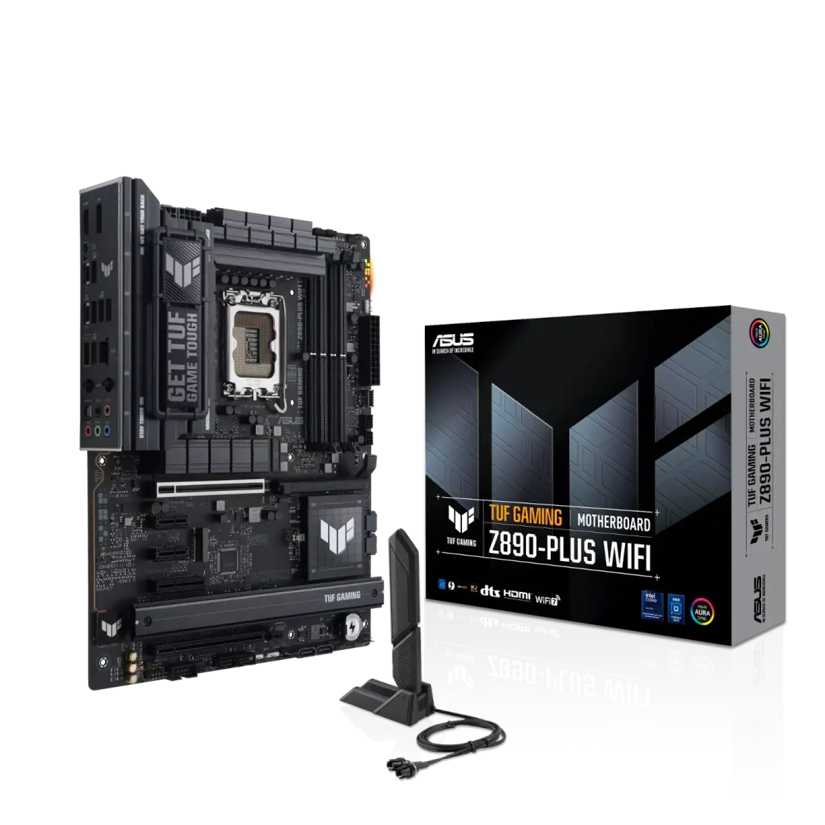 לוח אם – ASUS TUF GAMING Z890-PLUS WIFI ATX LGA1851 DDR5 - צבע שחור