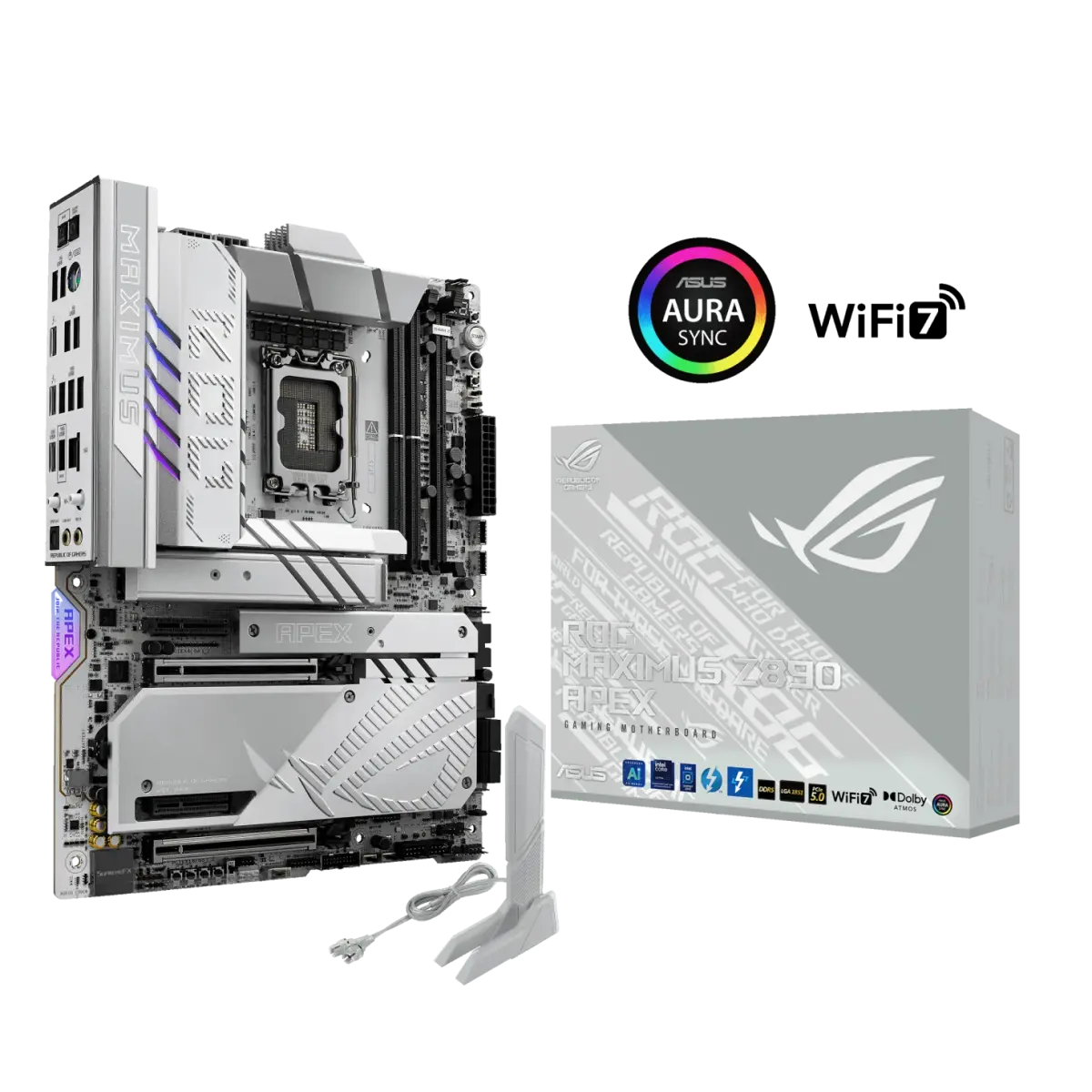 לוח אם – ASUS ROG MAXIMUS Z890 APEX ATX LGA1851 DDR5 - צבע לבן