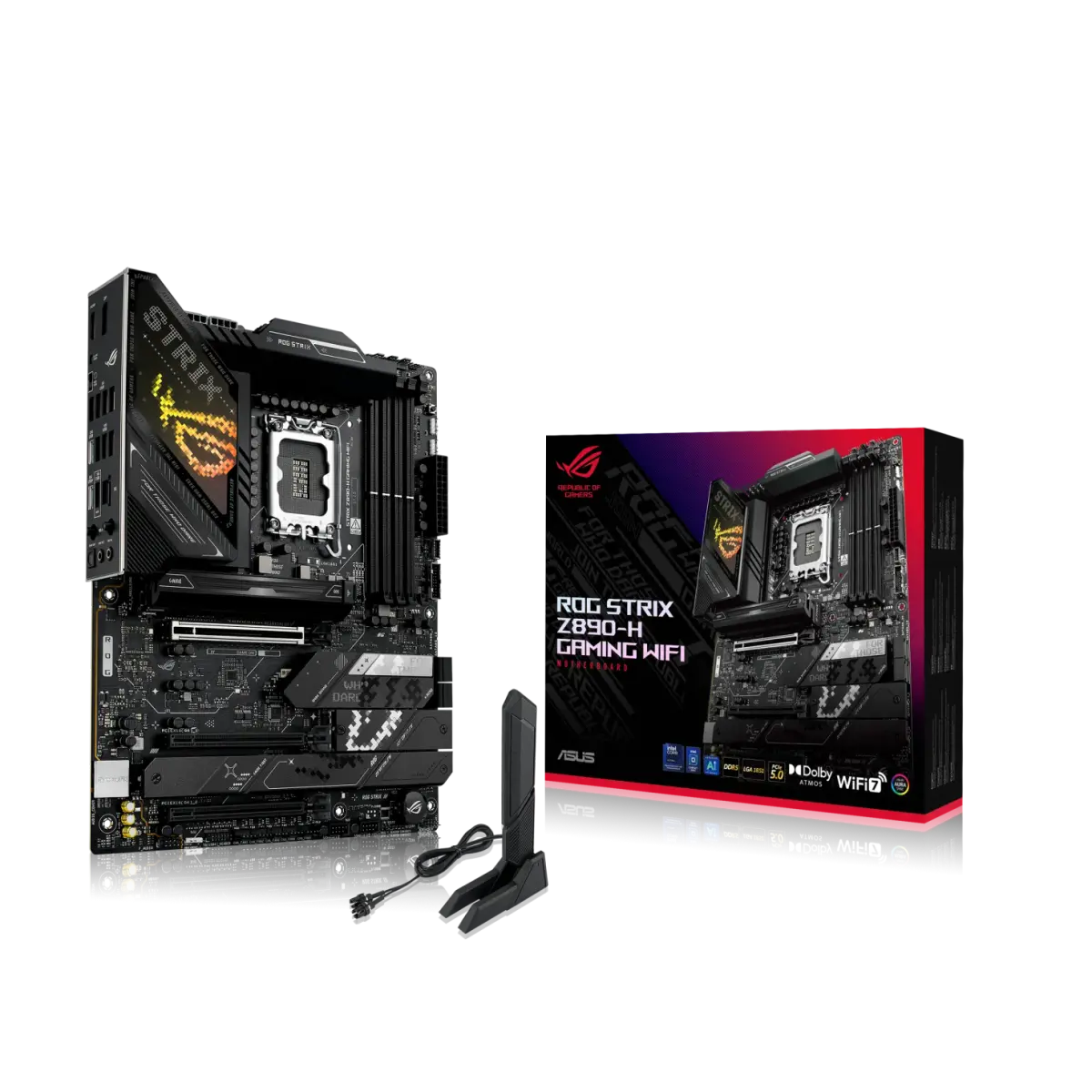 לוח אם – ASUS ROG STRIX Z890-H GAMING WIFI ATX LGA1851 DDR5 - צבע שחור