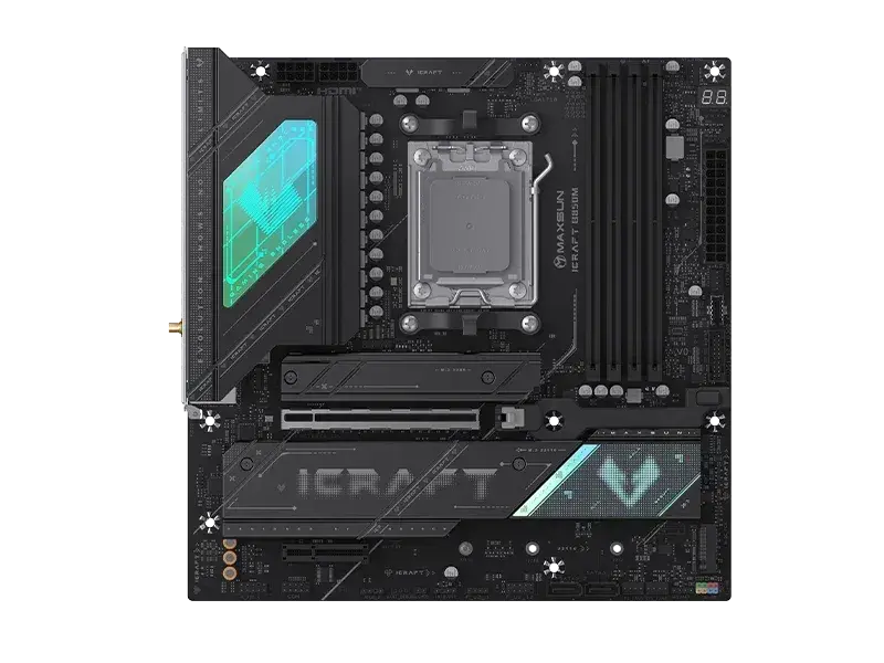 לוח אם – Maxsun iCraft B850M WiFi Micro-ATX AM5 DDR5 - צבע שחור