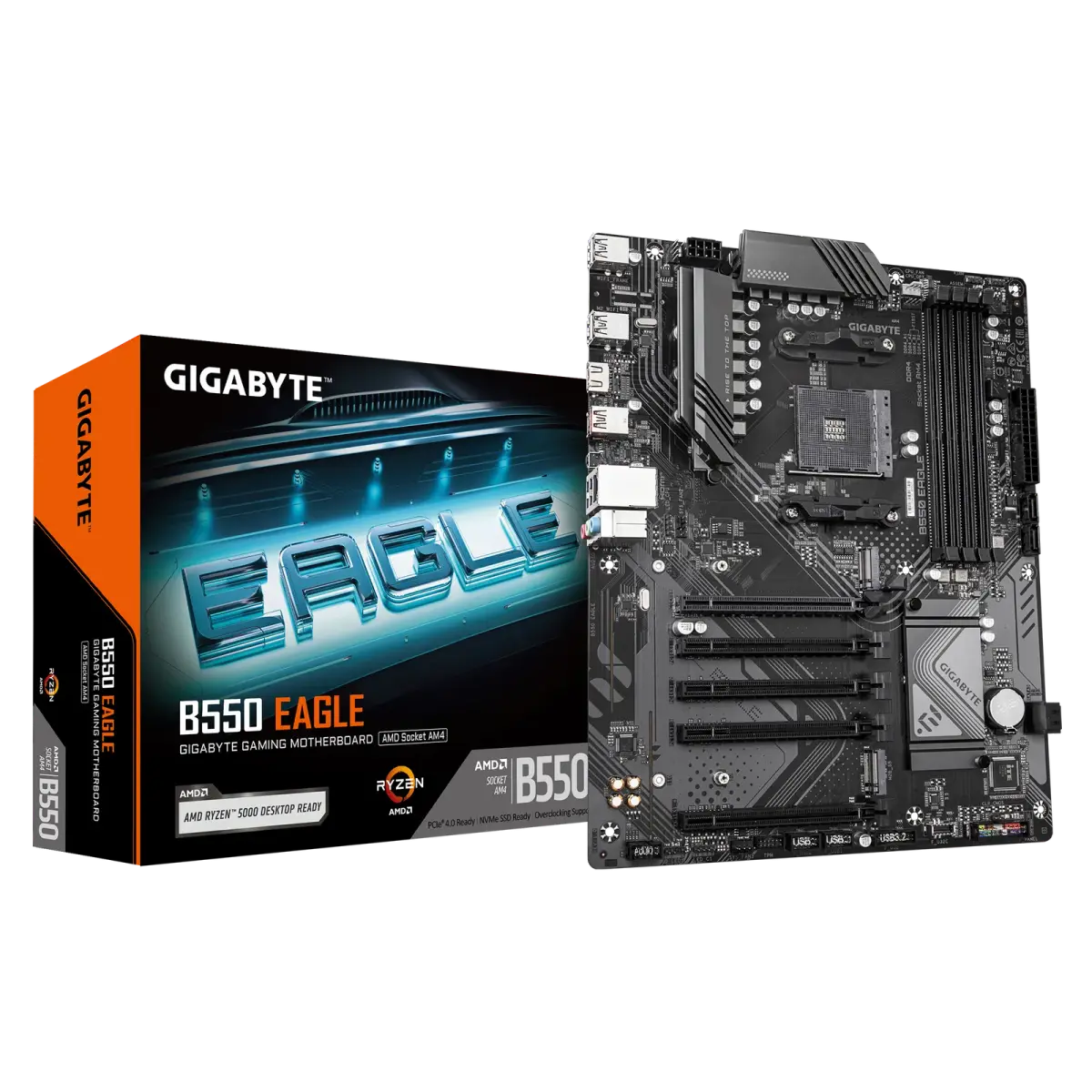 לוח אם – Gigabyte B550 EAGLE ATX AM4 DDR4 - צבע שחור