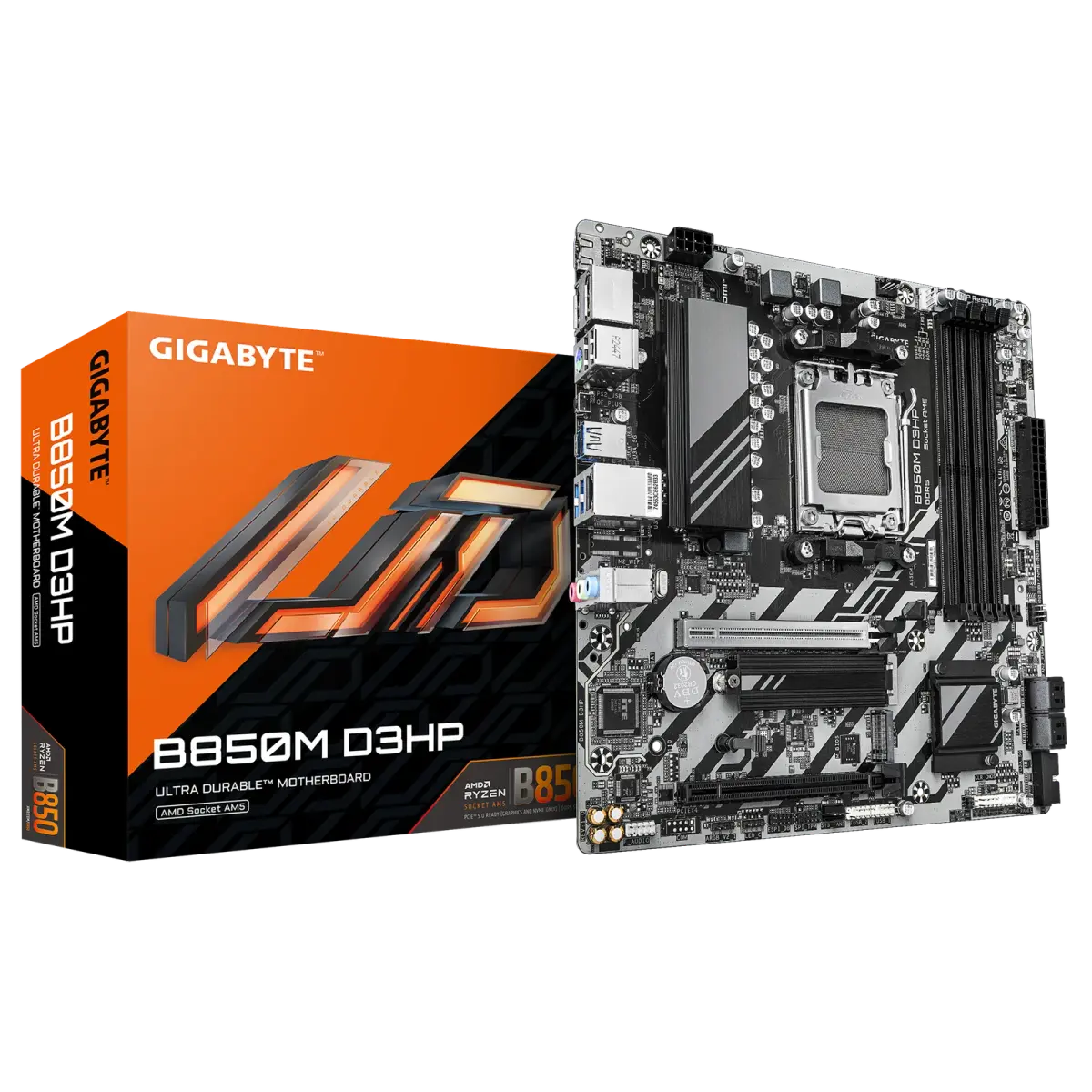 לוח אם – Gigabyte B850M D3HP Micro-ATX AM5 DDR5 - צבע שחור