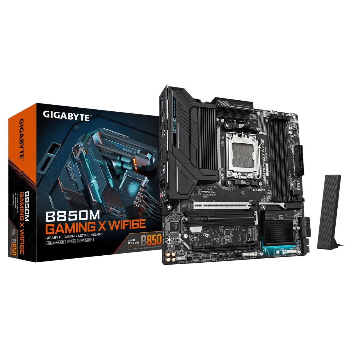 לוח אם – Gigabyte B850M GAMING X WIFI6E Micro-ATX AM5 DDR5 - צבע שחור