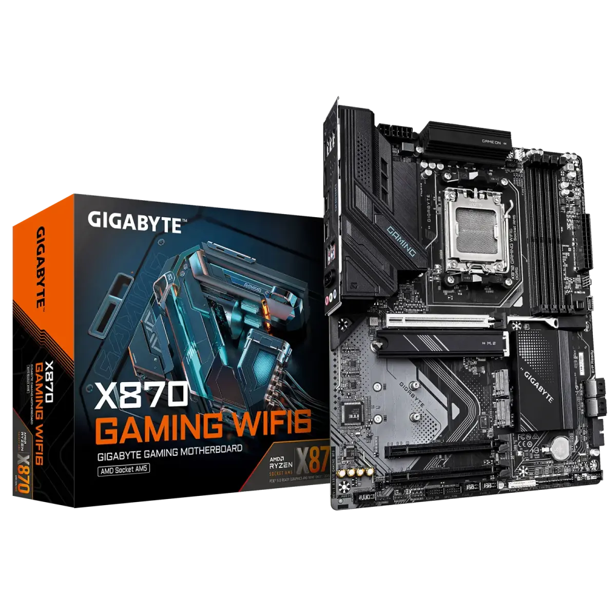 לוח אם – Gigabyte X870 GAMING WIFI6 ATX AM5 DDR5 - צבע שחור