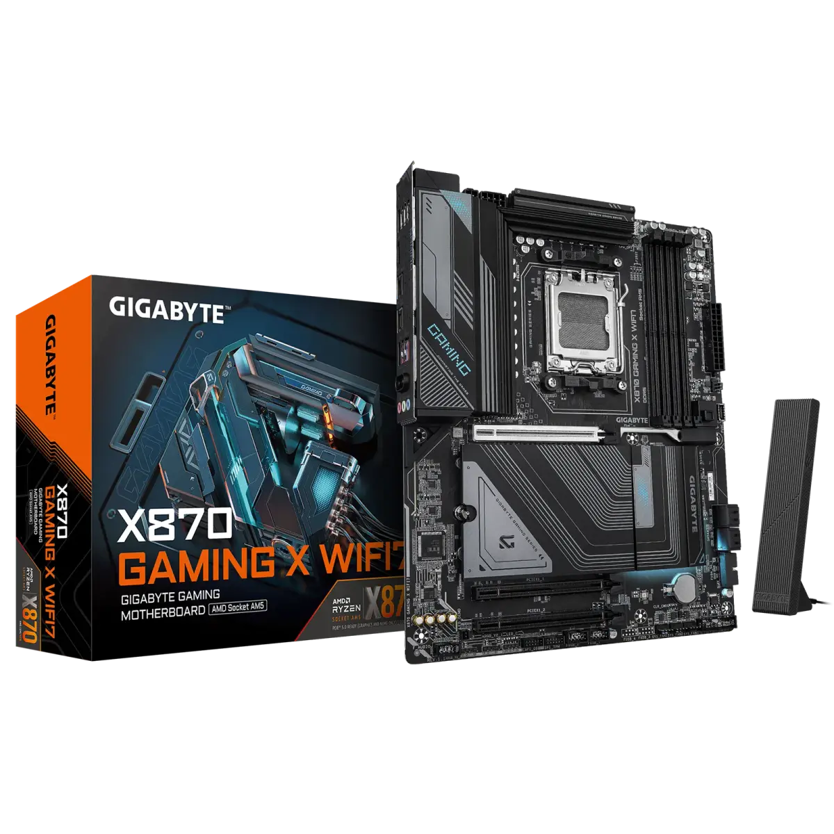 לוח אם – Gigabyte X870 GAMING X WIFI7 ATX AM5 DDR5 - צבע שחור