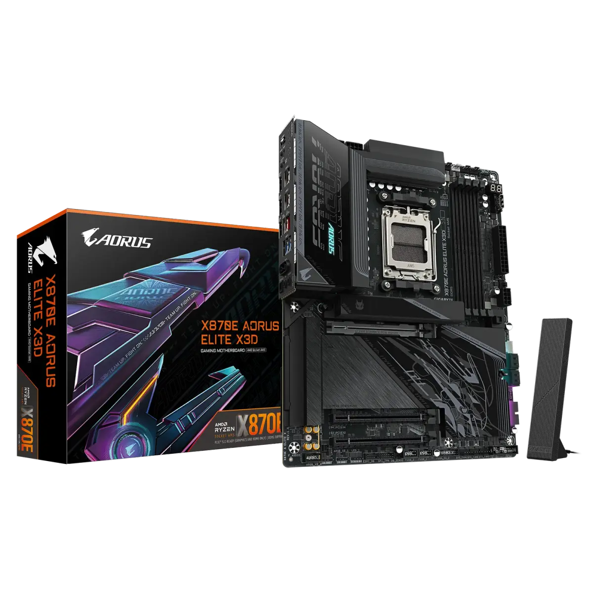 לוח אם – Gigabyte X870E AORUS ELITE X3D ATX AM5 DDR5 - צבע שחור
