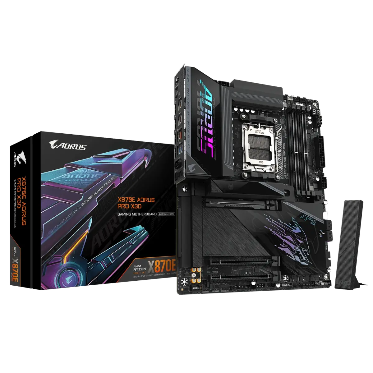 לוח אם – Gigabyte X870E AORUS PRO X3D ATX AM5 DDR5 - צבע שחור