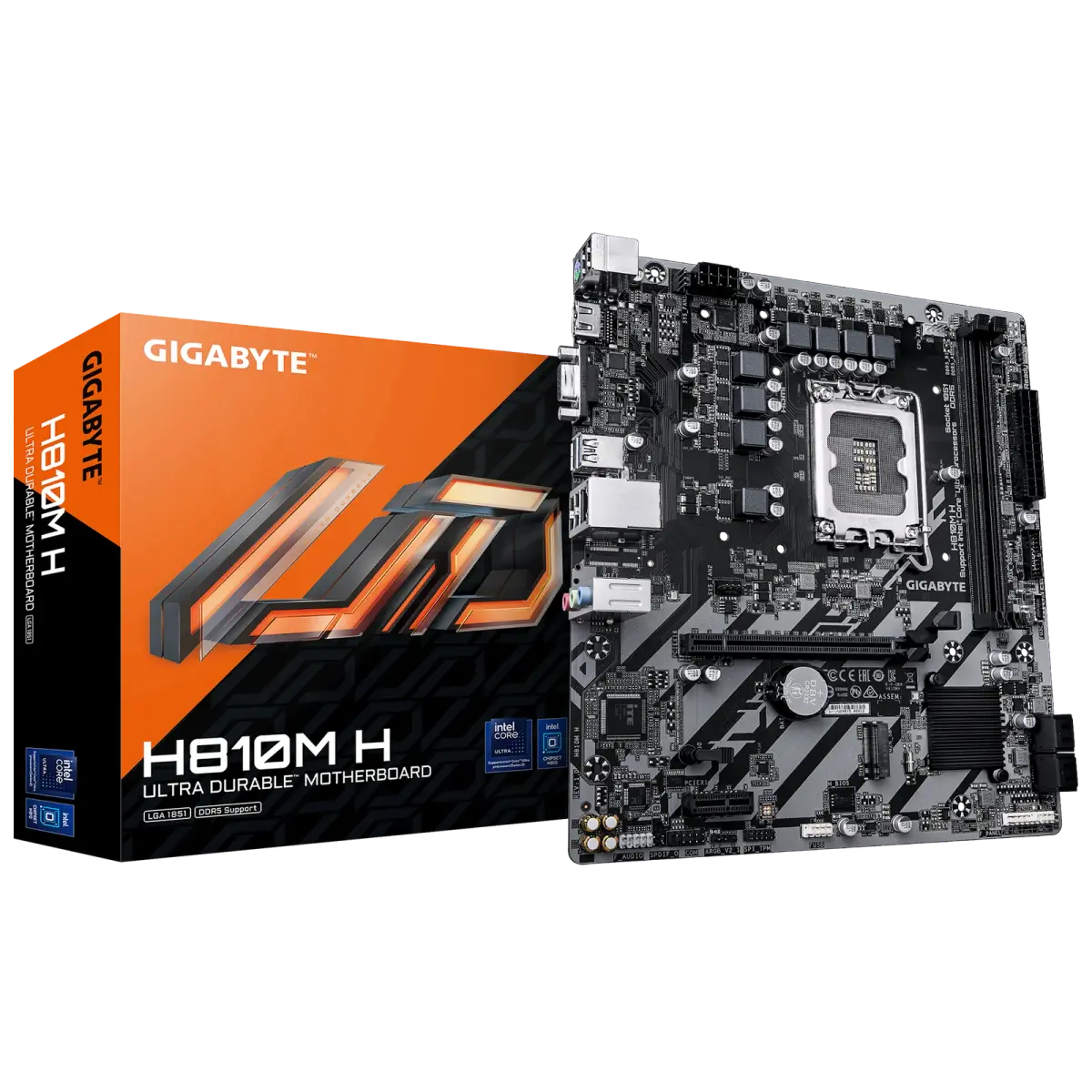 לוח אם – Gigabyte H810M H Micro-ATX LGA1851 DDR5 - צבע שחור