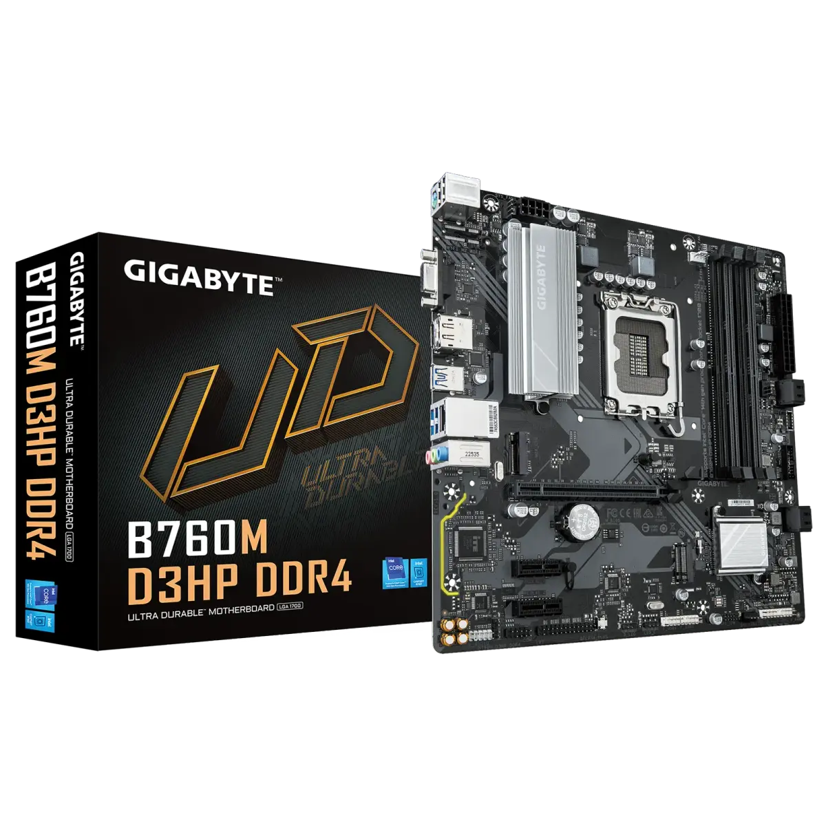 לוח אם – Gigabyte B760M D3HP DDR4 Micro-ATX LGA1700 DDR4 - צבע שחור