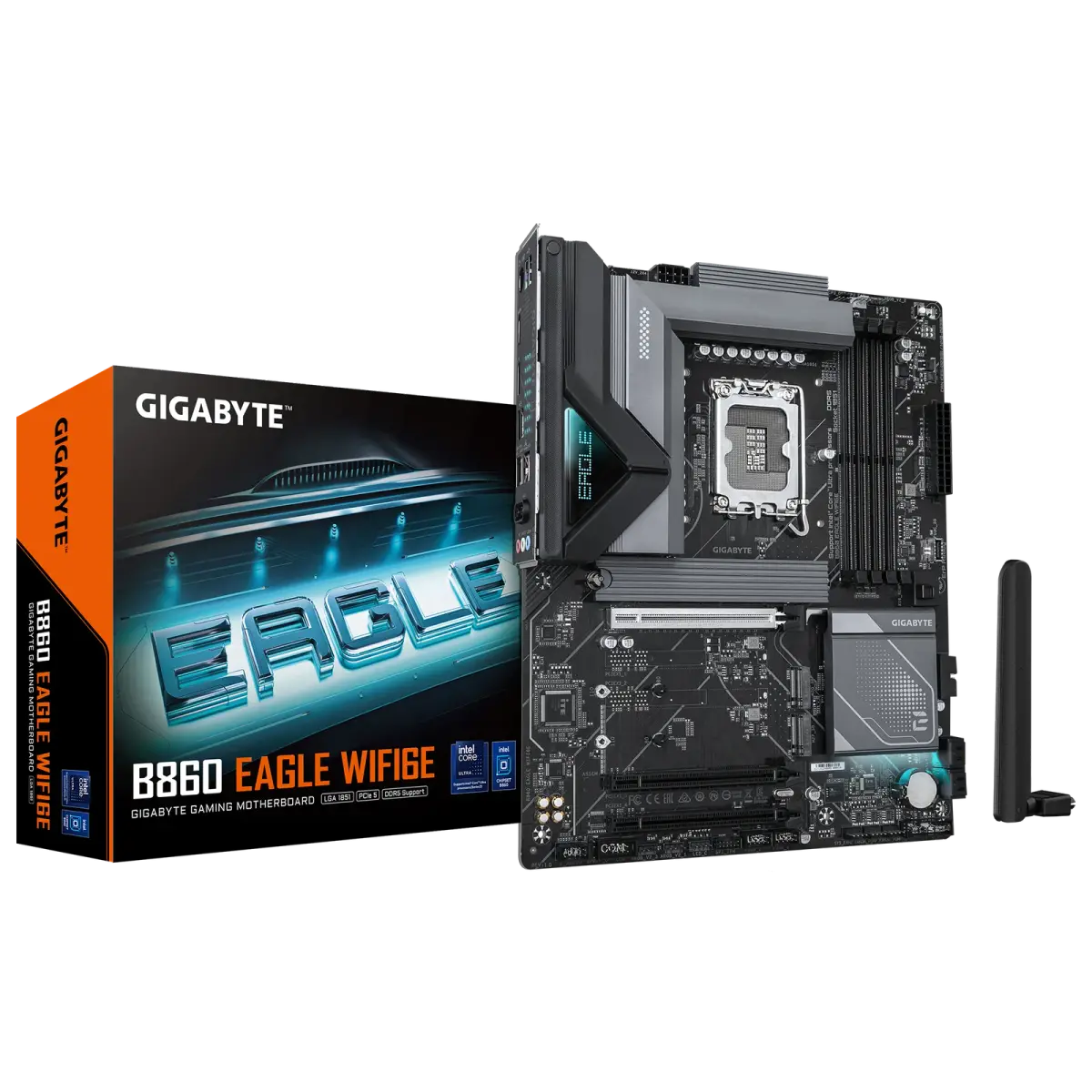 לוח אם – Gigabyte B860 EAGLE WIFI6E ATX LGA1851 DDR5 - צבע שחור