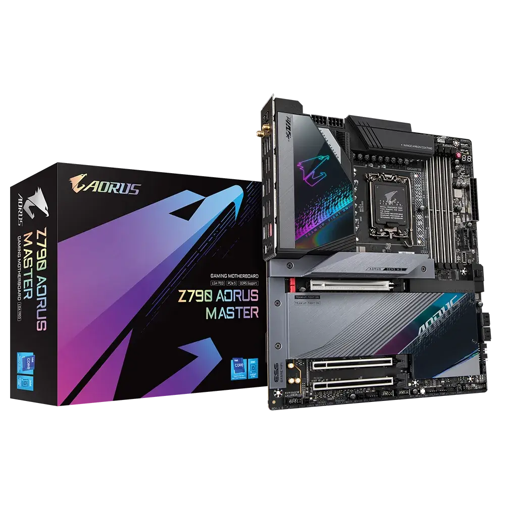 לוח אם – Gigabyte Z790 AORUS MASTER E-ATX LGA1700 DDR5 - צבע שחור