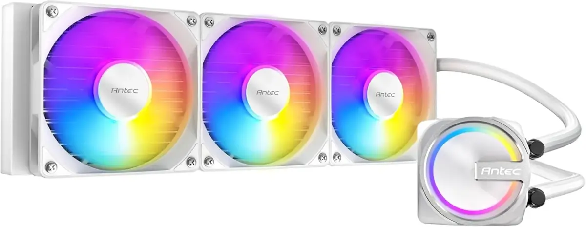 קירור נוזלי למעבד – Antec Skeleton 360mm ARGB AIO – צבע לבן