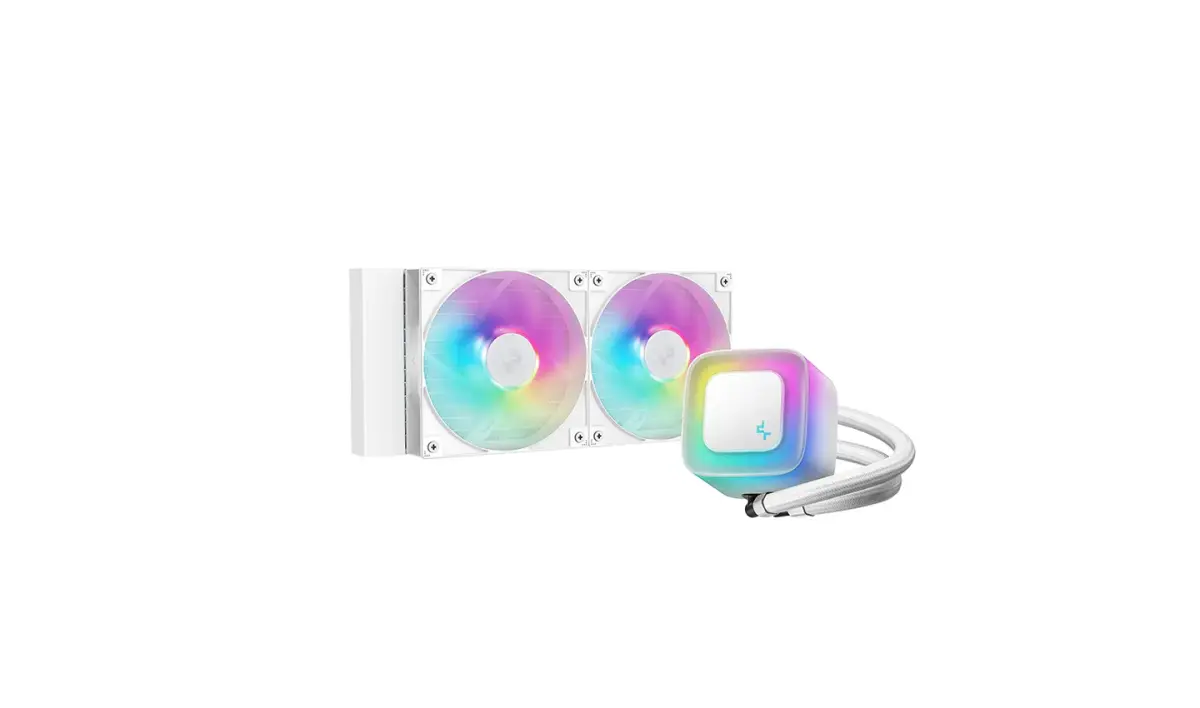 קירור נוזלי למעבד – DeepCool LE240 WH V2 ARGB AIO 240mm – צבע לבן