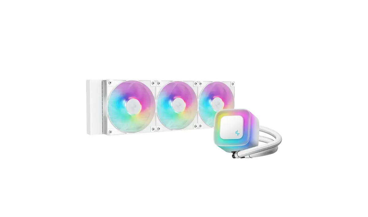 קירור נוזלי למעבד – DeepCool LE360 WH V2 ARGB AIO 360mm – צבע לבן