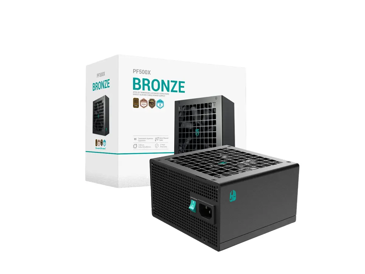 ספק כוח – DeepCool GamerStorm PF500X 500W 80+ Bronze – צבע שחור
