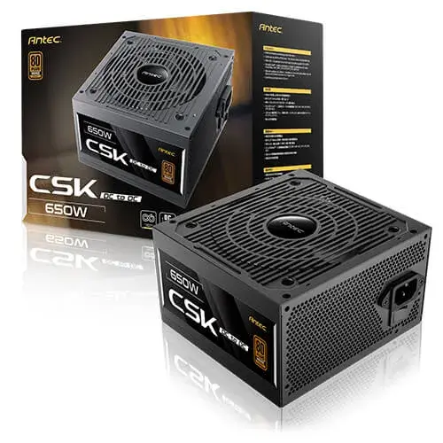 ספק כוח – Antec CSK 650DC 650W 80+ Bronze – צבע שחור
