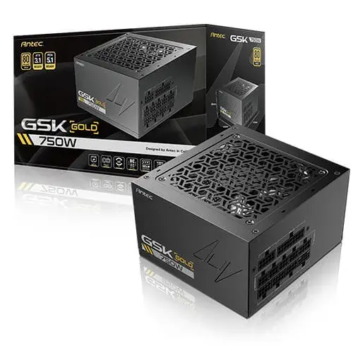 ספק כוח מודולרי – Antec GSK 750 750W (ATX 3.1) 80+ Gold – צבע שחור