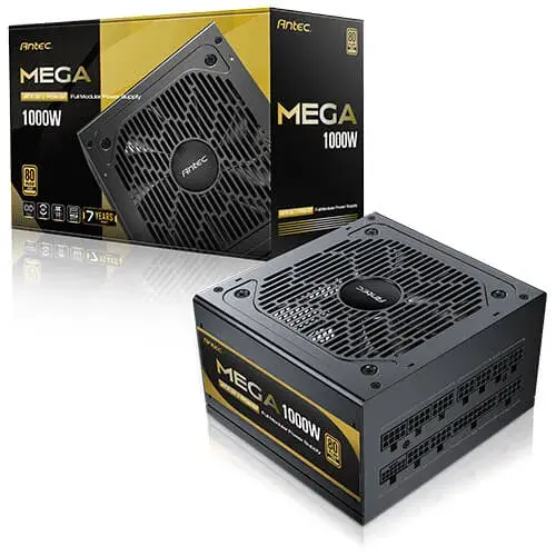ספק כוח מודולרי – Antec MEGA 1000W (ATX 3.1) 80+ Gold – צבע שחור