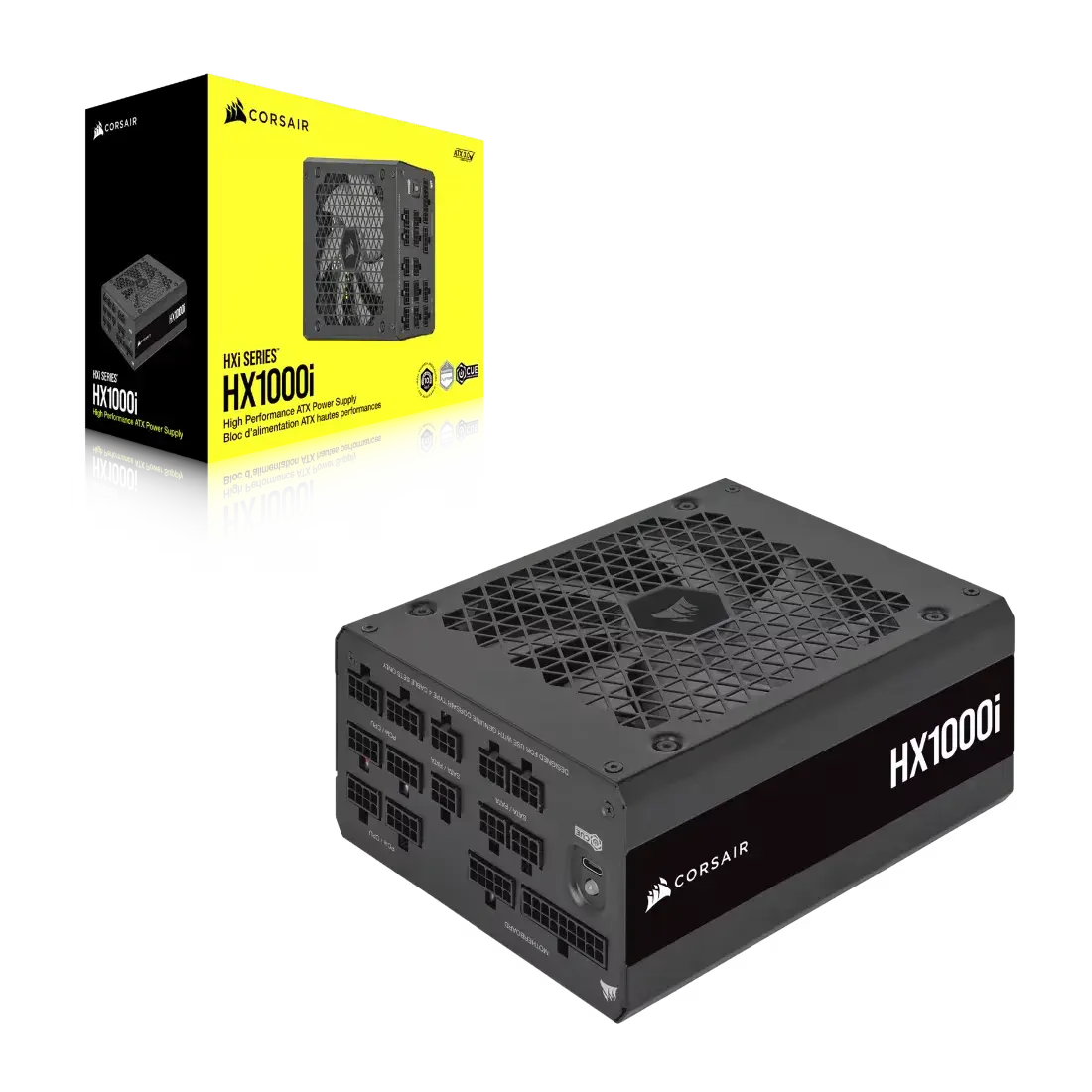 ספק כוח מודולרי – Corsair HX1000i 1000W (ATX 3.1) 80+ Platinum – צבע שחור
