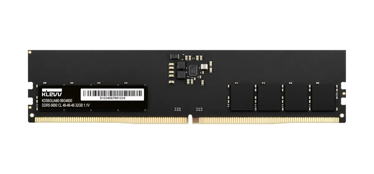זיכרון לנייח – Klevv Standard DDR5 32GB 5600MHz CL46 – צבע שחור