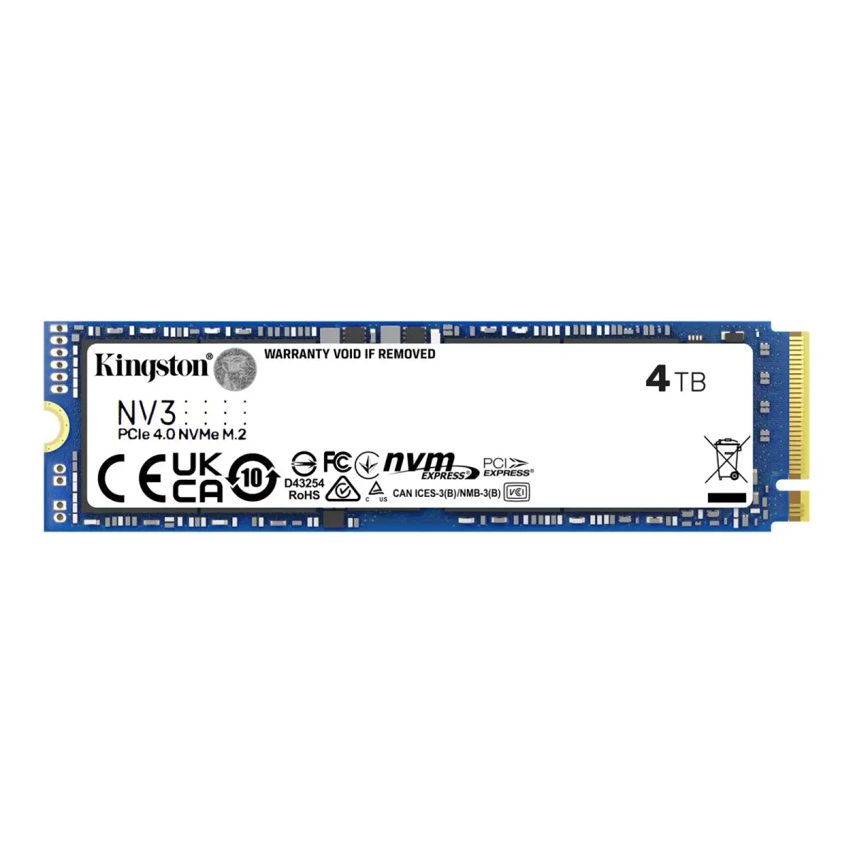 כונן SSD פנימי – Kingston NV3 4TB NVME M.2 2280 Gen4