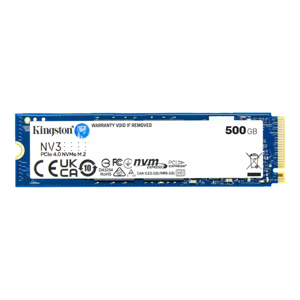 כונן SSD פנימי – Kingston NV3 500GB NVME M.2 2280 Gen4