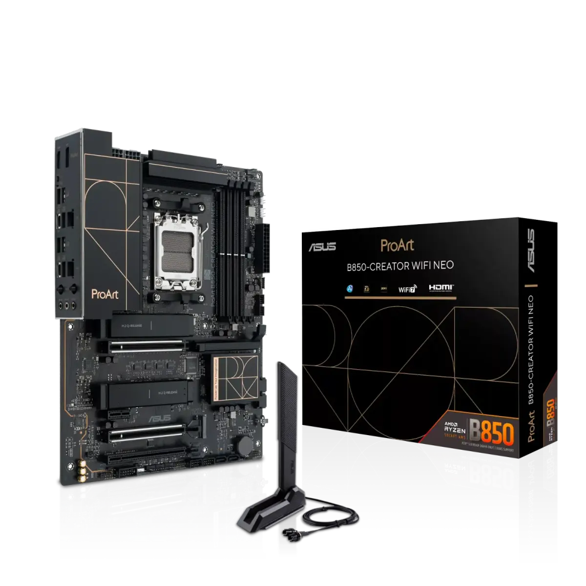 לוח אם – ASUS ProArt B850-CREATOR WIFI NEO ATX AM5 DDR5 - צבע שחור
