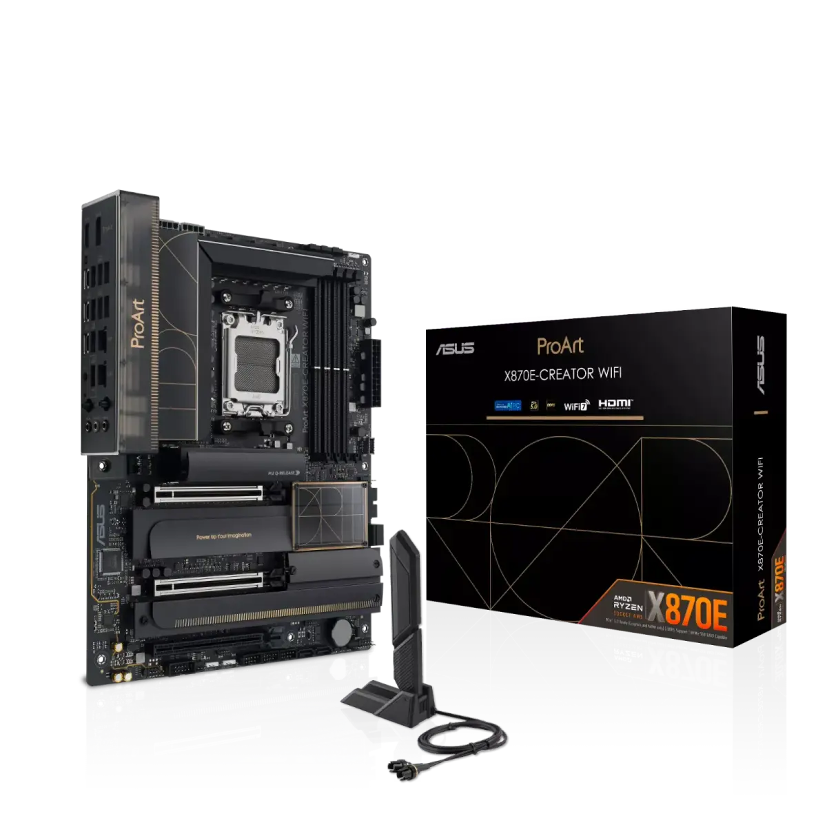 לוח אם – ASUS ProArt X870E-CREATOR WIFI ATX AM5 DDR5 - צבע שחור