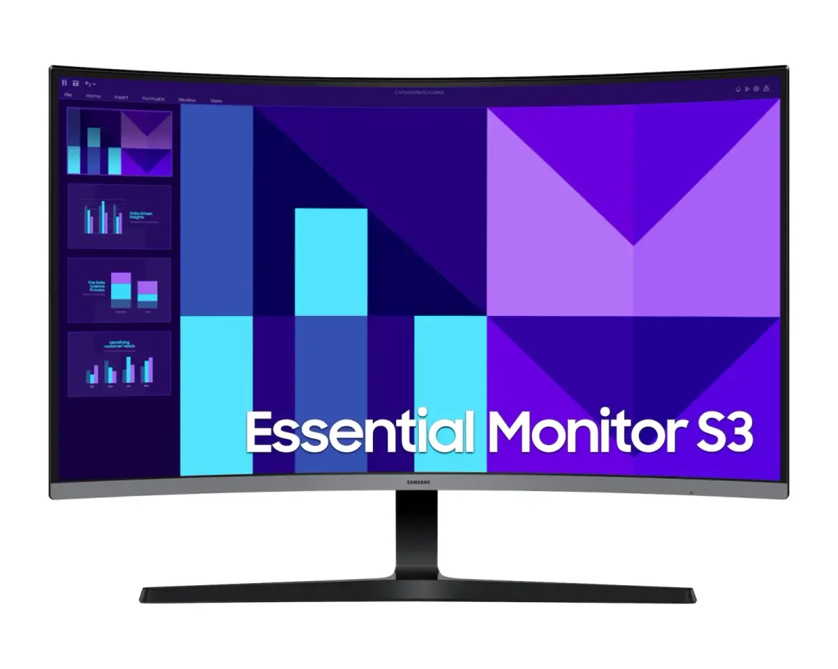 מסך מחשב קעור – Samsung Essential Monitor S3 S39GD 32" FHD VA 4ms 100Hz