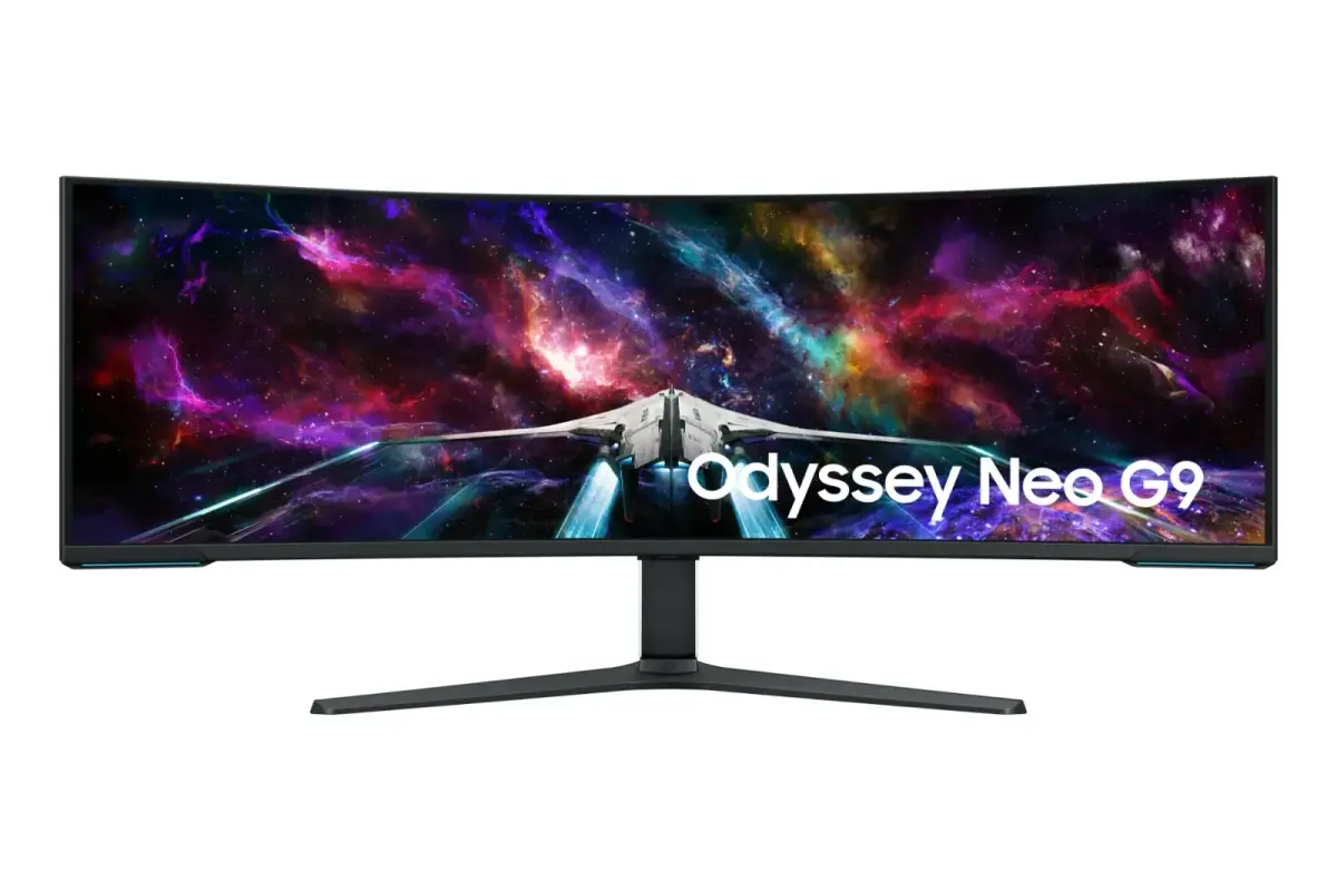 מסך מחשב גיימינג קעור – Samsung Odyssey Neo G9 57" Dual UHD VA Quantum Dot Mini Led 1ms 240Hz - צבע לבן