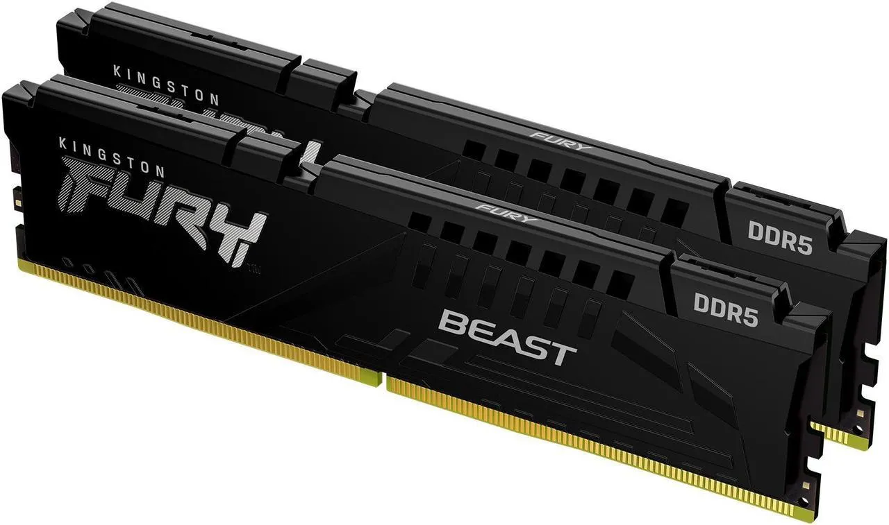 זיכרון לנייח – Kingston Fury Beast DDR5 32GB 2x16GB 5600MHz CL40 XMP 3.0 – צבע שחור