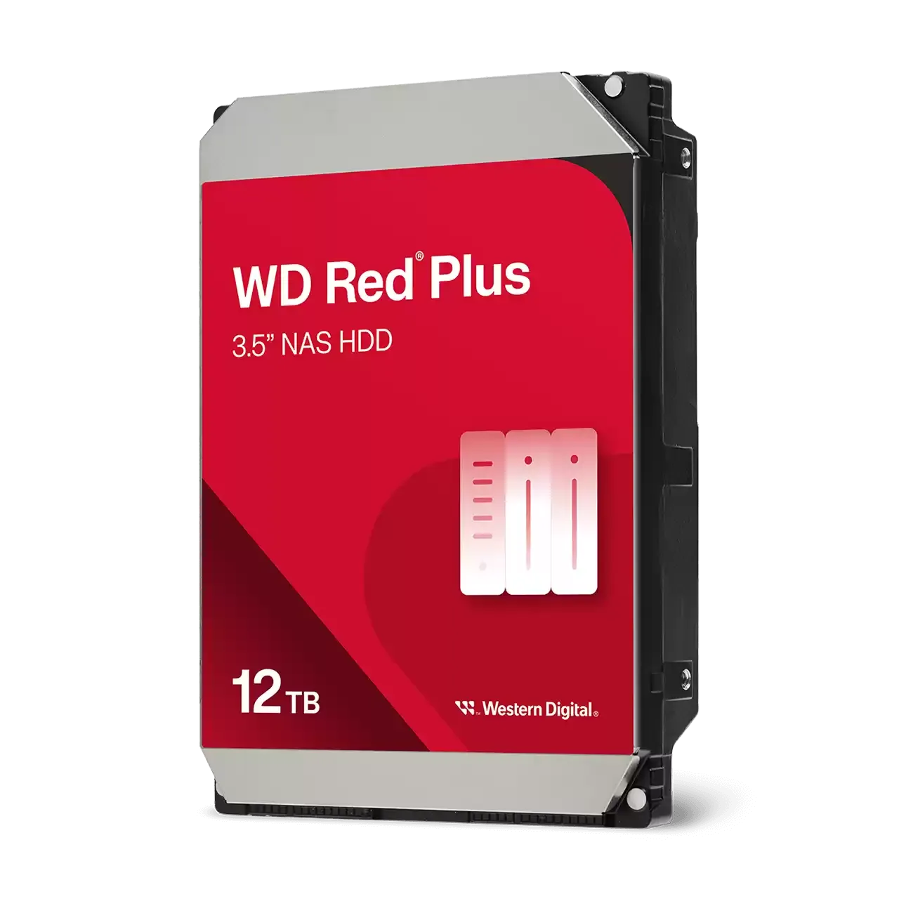 דיסק קשיח פנימי לנייח – Western Digital Red Plus 12TB 7200rpm 512MB SATA III