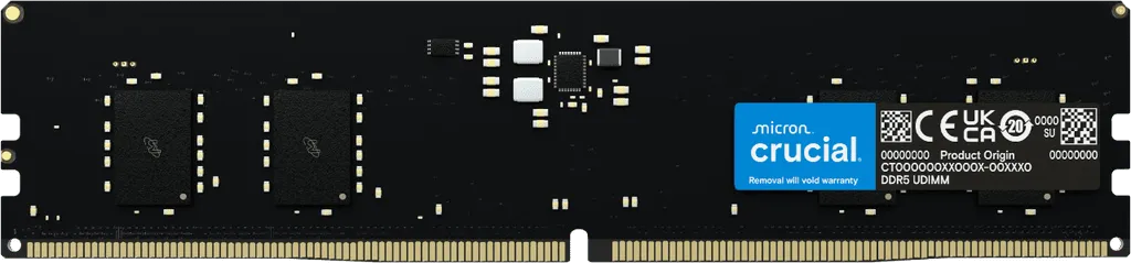 זיכרון לנייח – Crucial DDR5 16GB 5600MHz CL46 XMP 3.0 – צבע שחור