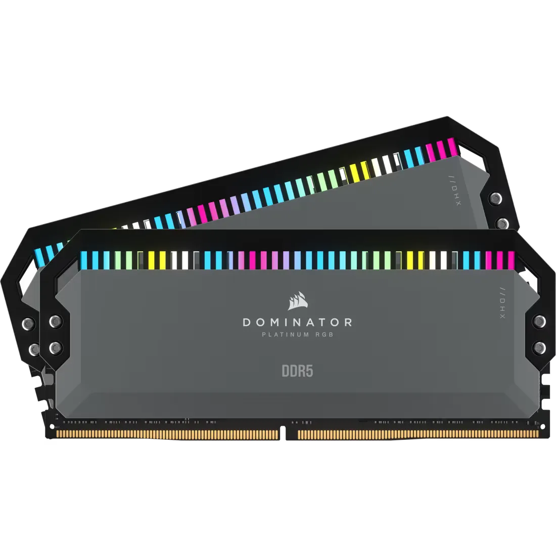 זיכרון לנייח – Corsair Dominator Platinum RGB DDR5 64GB 2x32GB 5200MHz CL40 EXPO – צבע אפור