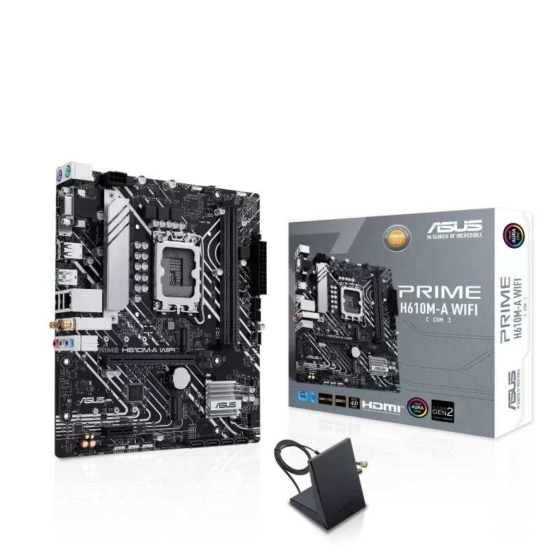 לוח אם – ASUS PRIME H610M-A WIFI Micro-ATX LGA1700 DDR5